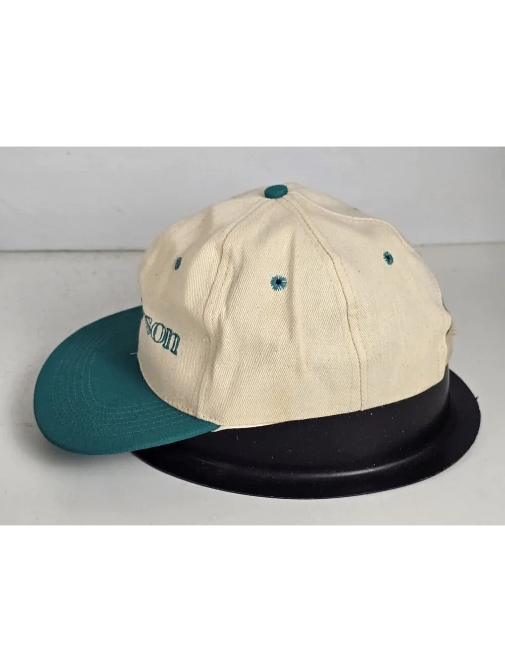 Vintage Alan Jackson Snapback Hat 90s Country Music Album Tour Concert USA Teal